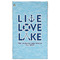 Live Love Lake Golf Towel - Poly-Cotton Blend w/ Name or Text