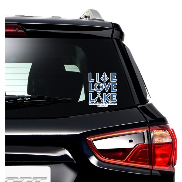 Live Love Lake Graphic Car Decal (On Car Window)