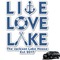 Live Love Lake Graphic Car Decal