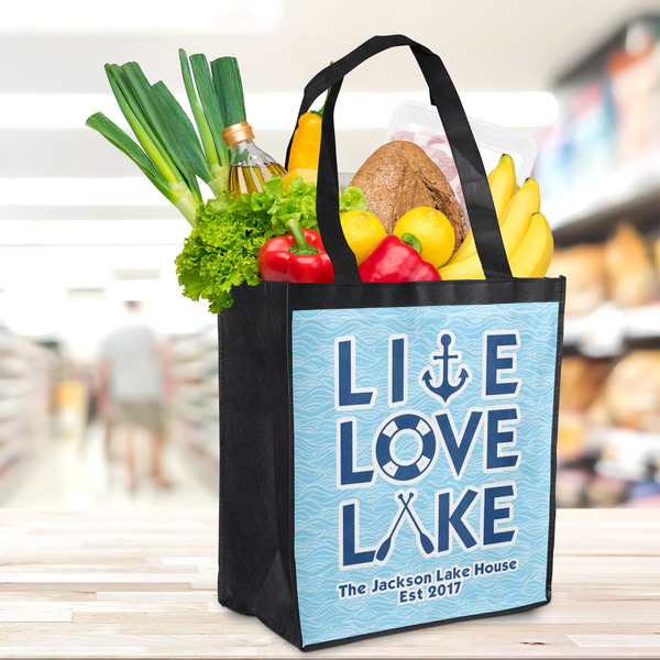 Live Love Lake Grocery Bag - LIFESTYLE