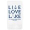 Live Love Lake Guest Napkin - Front View