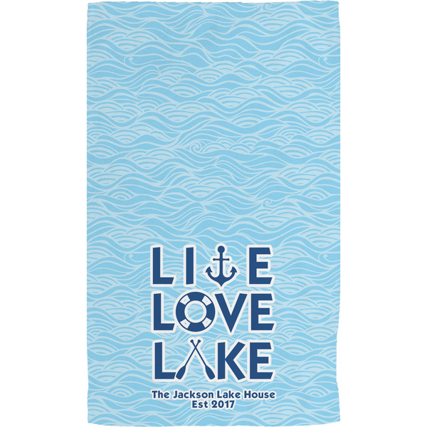 Live Love Lake Hand Towel (Personalized) Full