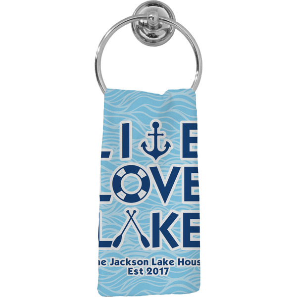 Custom Live Love Lake Hand Towel - Full Print (Personalized)