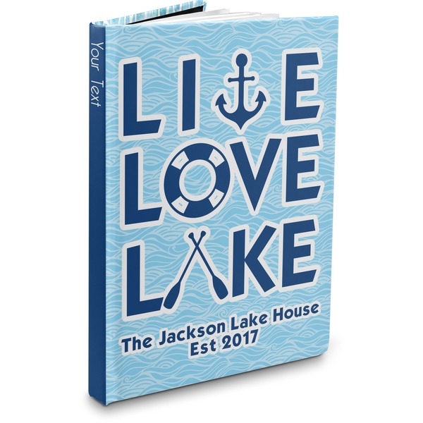 Custom Live Love Lake Hardbound Journal - 5.75" x 8" (Personalized)