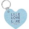 Live Love Lake Heart Keychain (Personalized)
