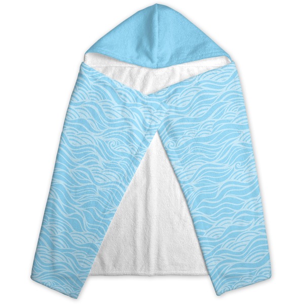 Live Love Lake Hooded Towel - Folded