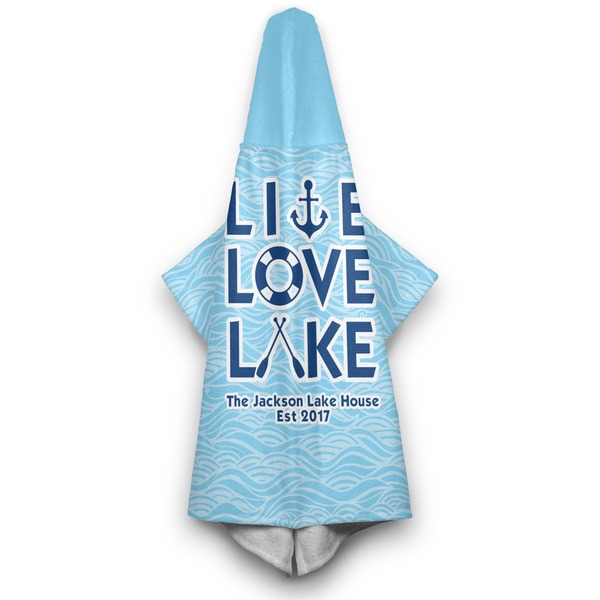 Live Love Lake Hooded Towel - Hanging
