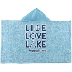 Live Love Lake Kids Hooded Towel (Personalized)
