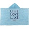Live Love Lake Hooded towel