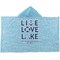 Live Love Lake Kids Hooded Towel (Personalized)