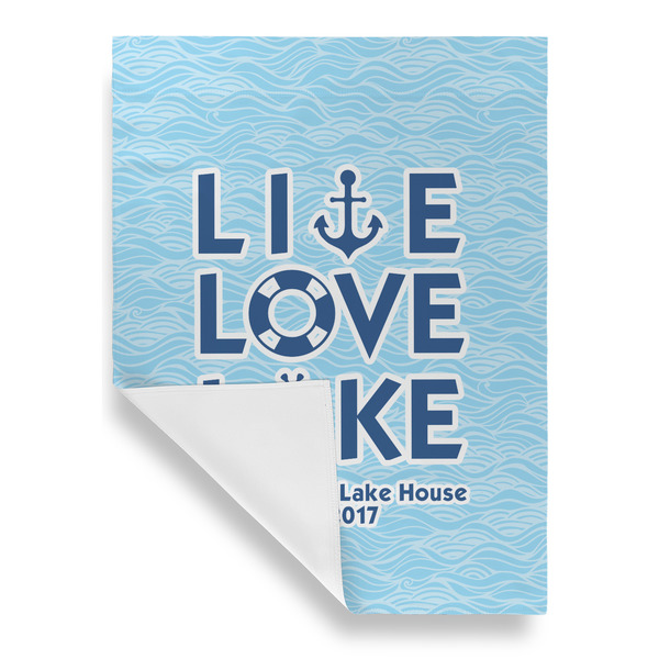 Live Love Lake House Flags - Single Sided - FRONT FOLDED