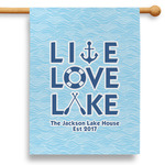 Live Love Lake 28" House Flag (Personalized)