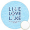 Live Love Lake Printed Cookie Topper - 3.25" (Personalized)