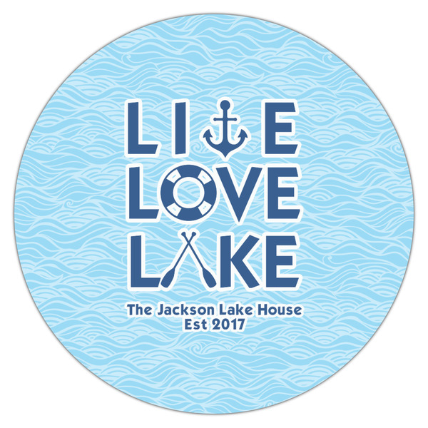 Live Love Lake Icing Circle - Large - Single