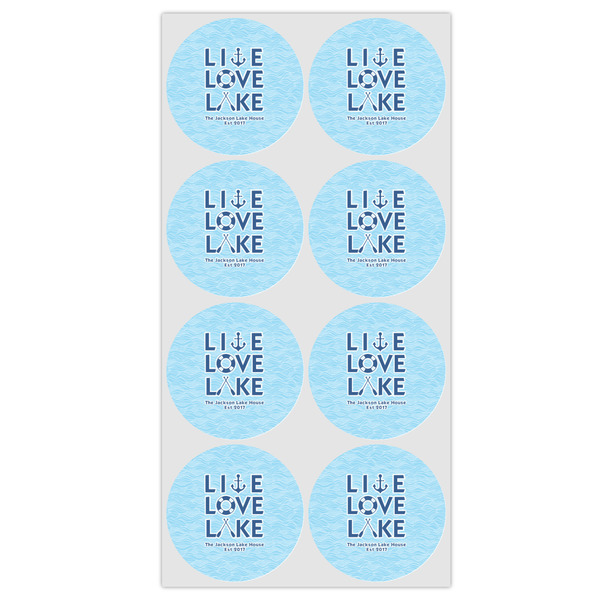 Live Love Lake Icing Circle - Medium - Set of 8
