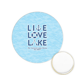 Live Love Lake Printed Cookie Topper - 1.25" (Personalized)