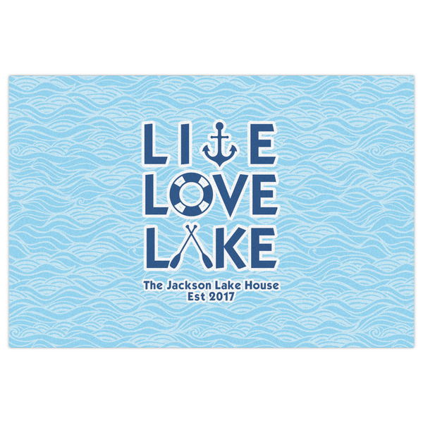 Live Love Lake Indoor / Outdoor Rug - 4'x6' - Front Flat