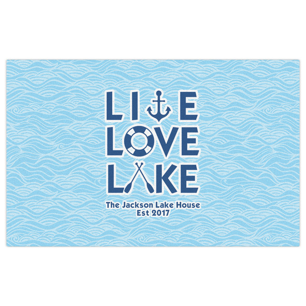 Live Love Lake Indoor / Outdoor Rug - 5'x8' - Front Flat
