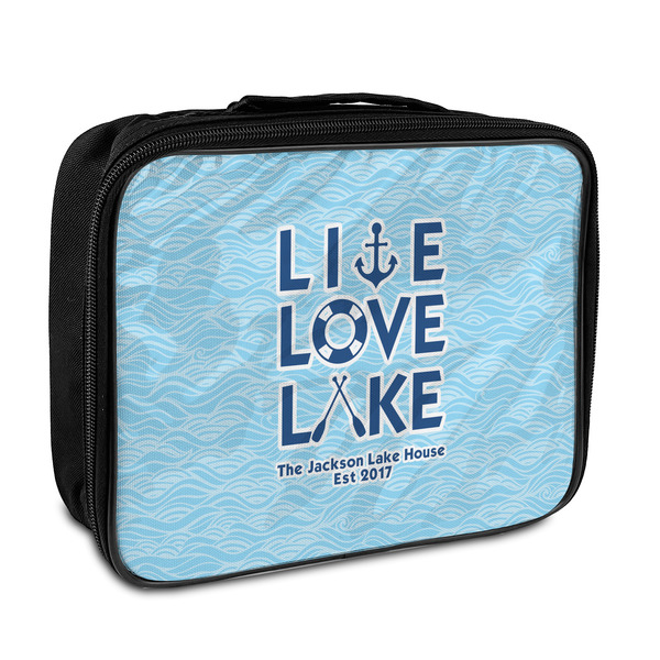 Custom Live Love Lake Insulated Lunch Bag (Personalized)
