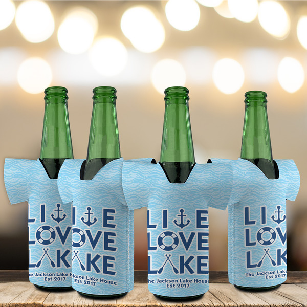 Live Love Lake Jersey Bottle Cooler - Set of 4 - LIFESTYLE