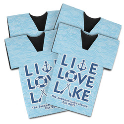 Live Love Lake Jersey Bottle Cooler - Set of 4 (Personalized)
