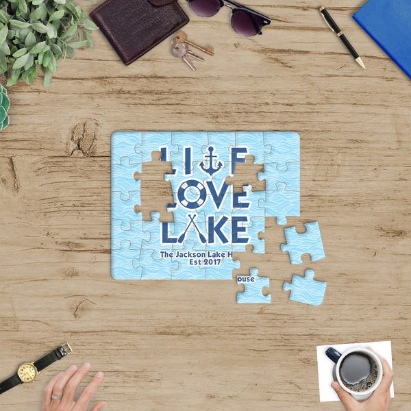 Live Love Lake Jigsaw Puzzle 30 Piece - In Context