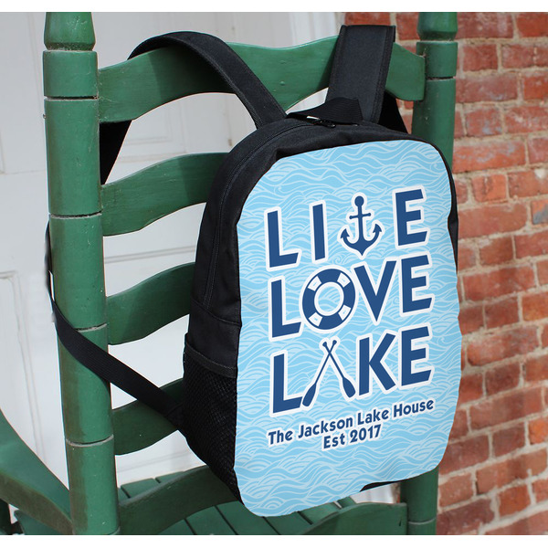 Live Love Lake Kids Backpack - In Context
