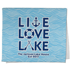 Live Love Lake Kitchen Towel - Poly Cotton w/ Name or Text
