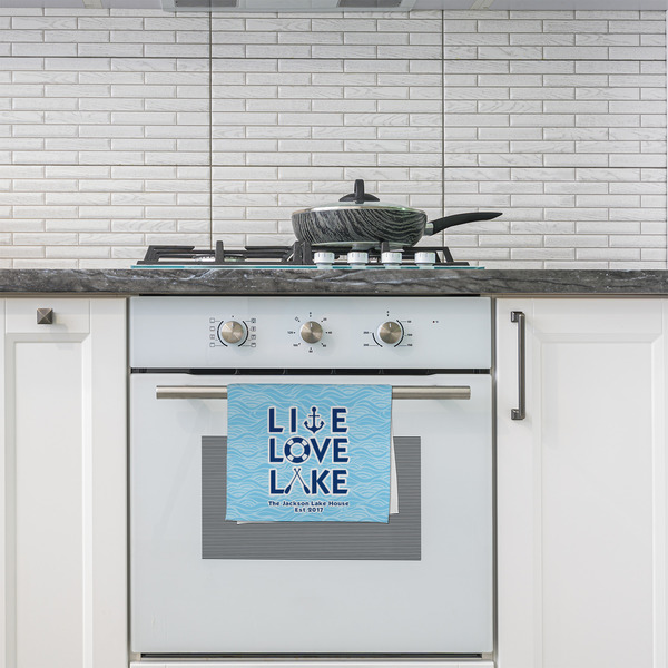 Live Love Lake Kitchen Towel - Poly Cotton - Lifestyle