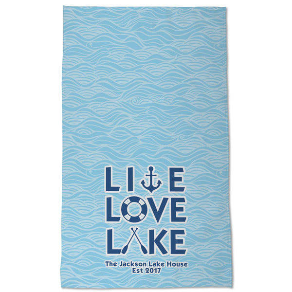 Live Love Lake Kitchen Towel - Poly Cotton - Full Front