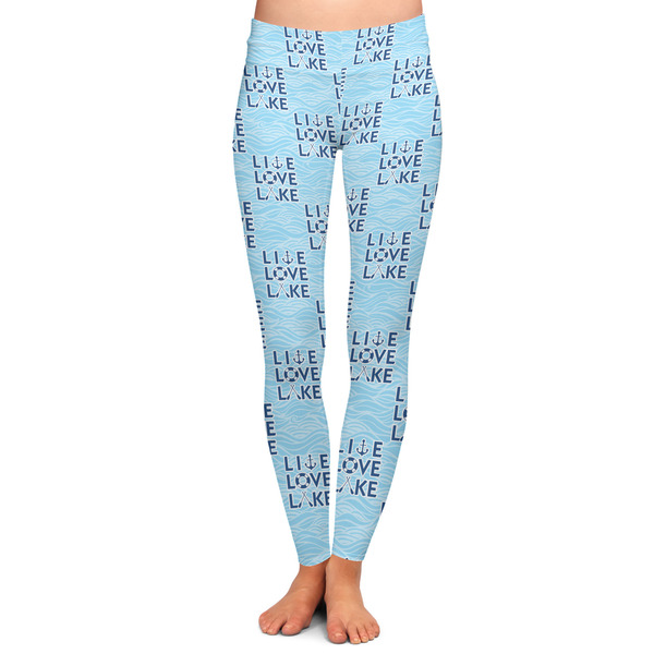 Custom Live Love Lake Ladies Leggings - Extra Small