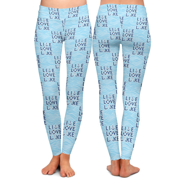 Live Love Lake Ladies Leggings - Front and Back