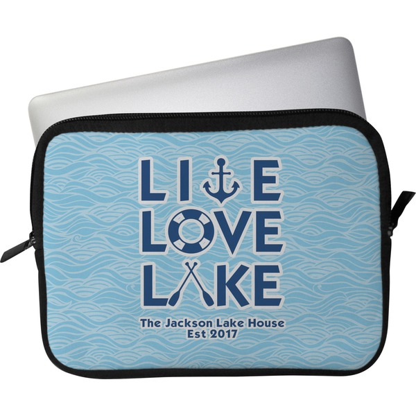Custom Live Love Lake Laptop Sleeve / Case - 11" (Personalized)
