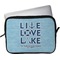 Live Love Lake Laptop Sleeve / Case - 11" (Personalized)
