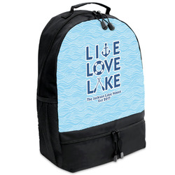 Live Love Lake Backpacks - Black (Personalized)