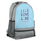 Live Love Lake Large Backpack - Gray - Angled View