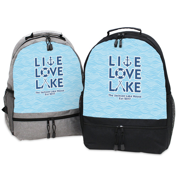 Live Love Lake Large Backpacks - Both
