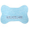 Live Love Lake Bone Shaped Dog Food Mat (Personalized)