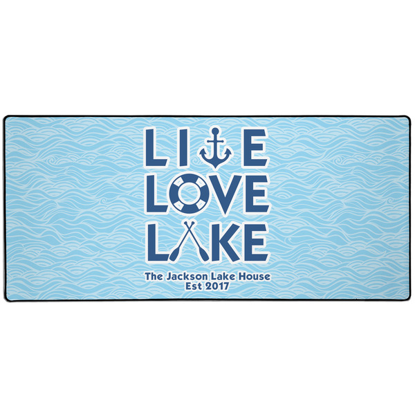 Custom Live Love Lake 3XL Gaming Mouse Pad - 35" x 16" (Personalized)