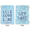 Live Love Lake Large Laundry Bag - Front & Back View
