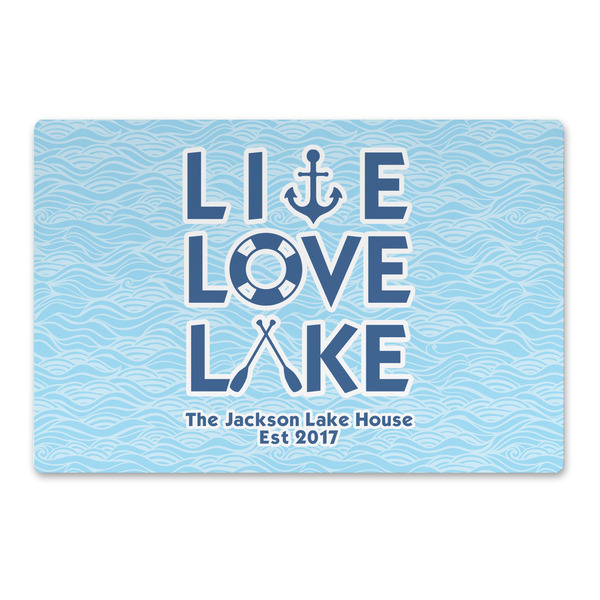Custom Live Love Lake Large Rectangle Car Magnet (Personalized)