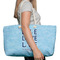 Live Love Lake Large Rope Tote Bag - In Context View