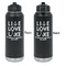 Live Love Lake Laser Engraved Water Bottles - Front & Back Engraving - Front & Back View