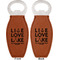 Lake House Quotes and Sayings Leather Bar Bottle Opener - Front and Back