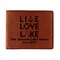 Lake House Quotes and Sayings Leather Bifold Wallet - Single