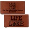 Lake House Quotes and Sayings Leather Checkbook Holder Front and Back
