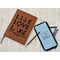 Live Love Lake Leather Sketchbook - Large - Single Sided - In Context