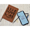Live Love Lake Leather Sketchbook - Small - Double Sided - In Context