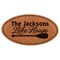 Live Love Lake Leatherette Oval Name Badges with Magnet - Main
