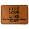 Live Love Lake Leatherette Patches - Rectangle